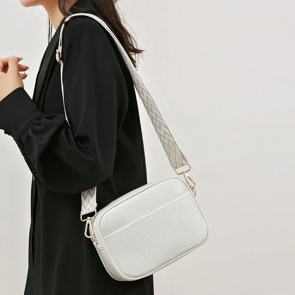 Zara Refined Leather Shoulder Bag
