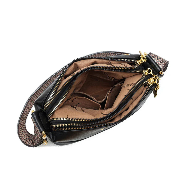 Addison Refined Leather Shoulder Bag