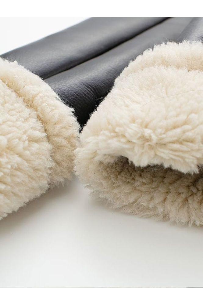 Premium Shearling Biker Jacket