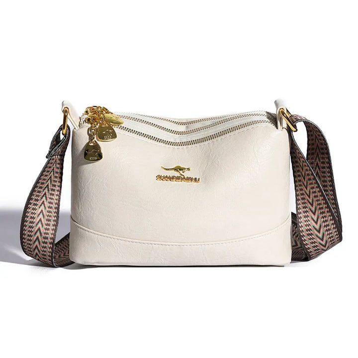 Addison Refined Leather Shoulder Bag