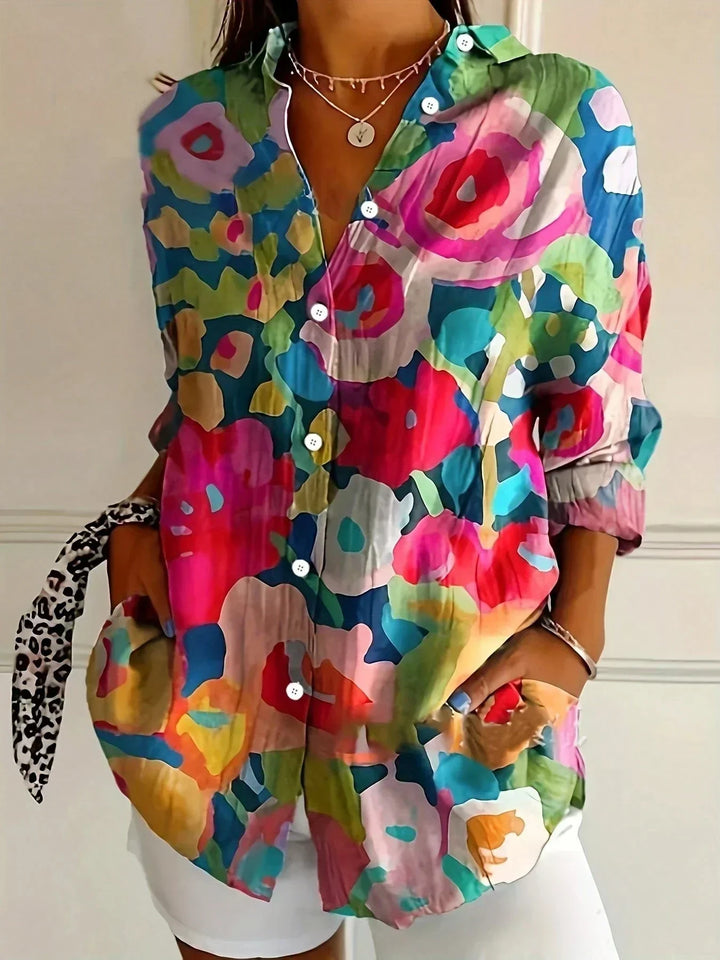 Linde - Colorful Pattern Blouse