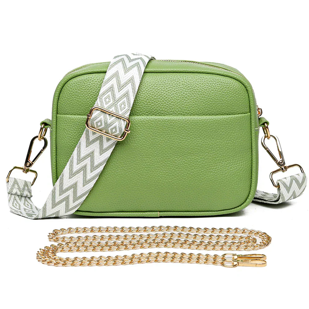 Zara Refined Leather Shoulder Bag