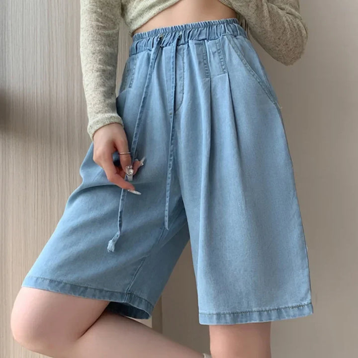 Romy™ | Tencel High Waist Wide-Leg Shorts