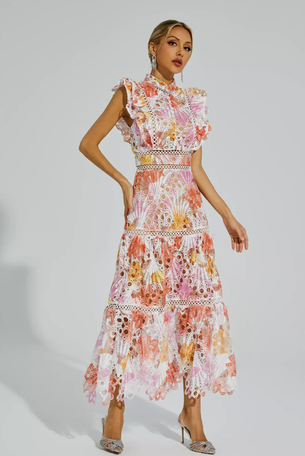 Maeve Hollow Sleeveless Maxi Dress