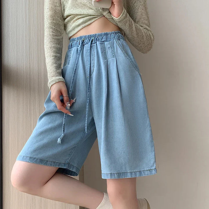 Romy™ | Tencel High Waist Wide-Leg Shorts