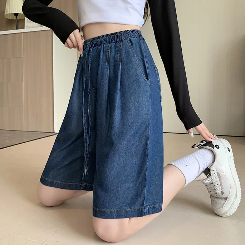 Romy™ | Tencel High Waist Wide-Leg Shorts