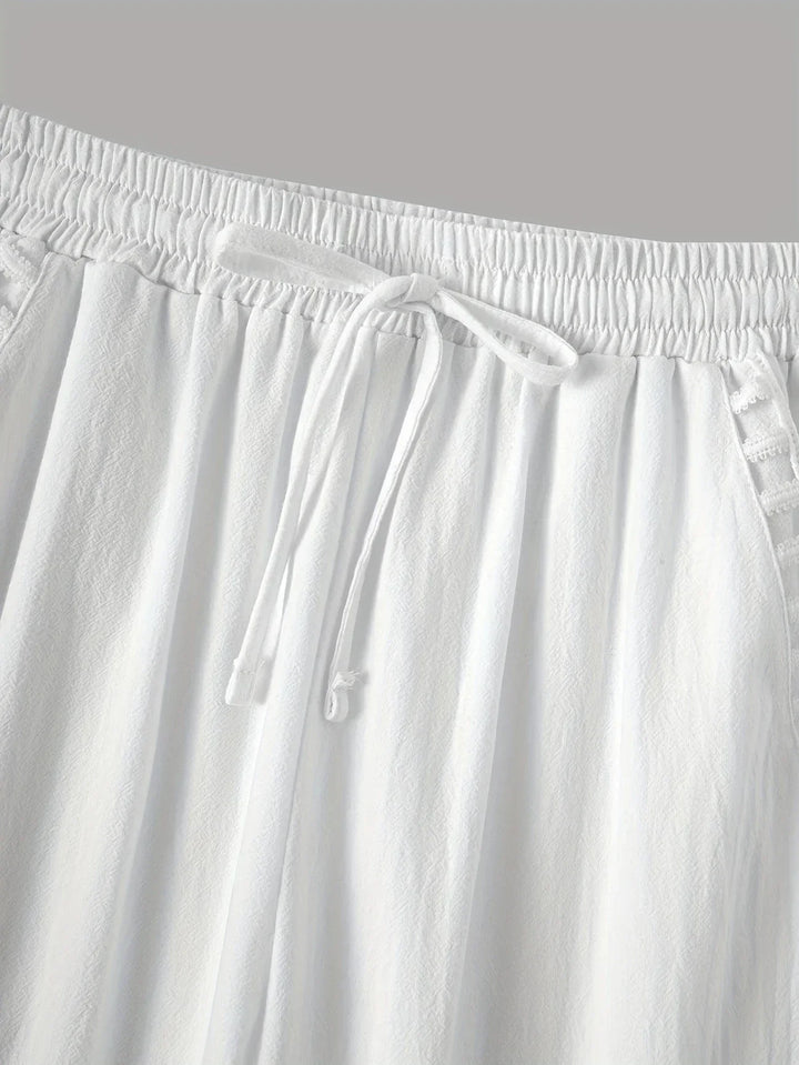 Tracey Contrast Trim Cropped Pants