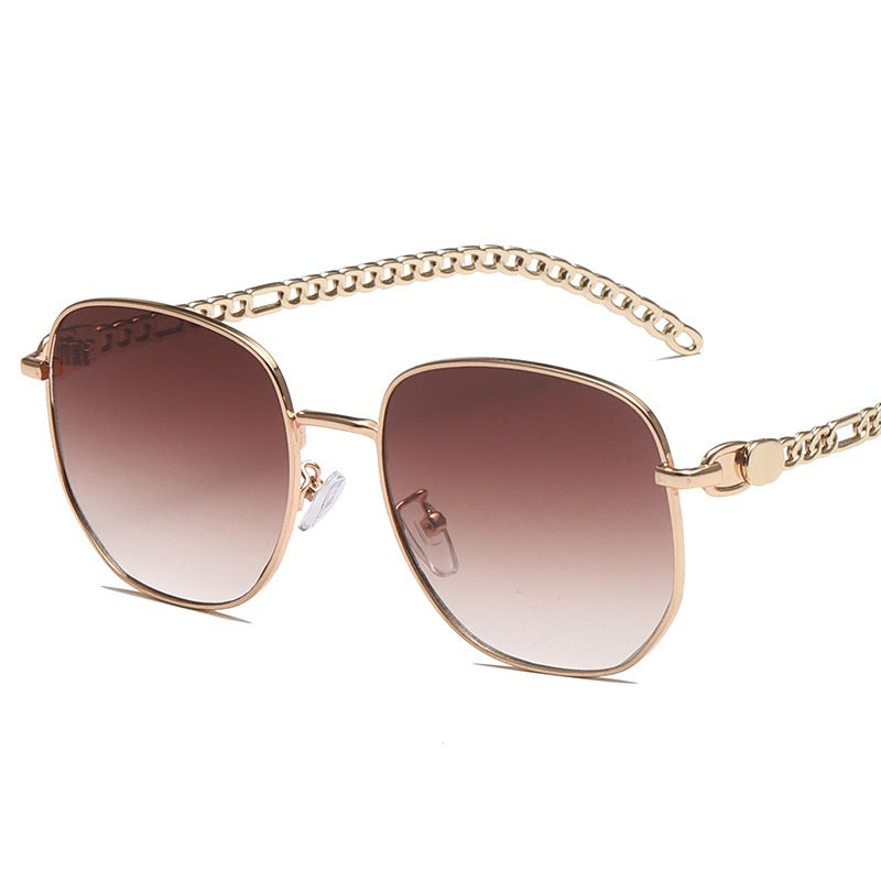 Vespera™ | Sunglasses with Gold Chain Detail