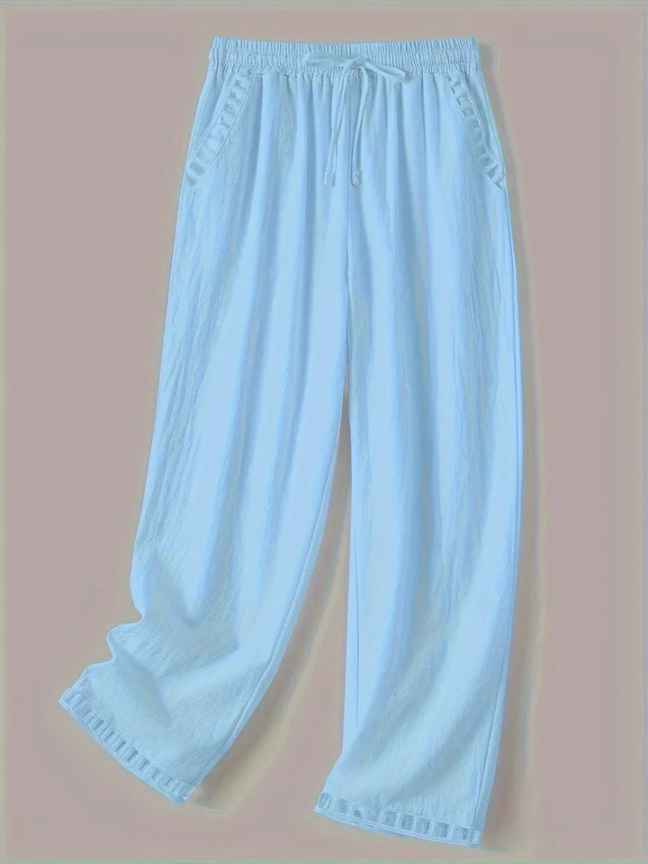 Tracey Contrast Trim Cropped Pants