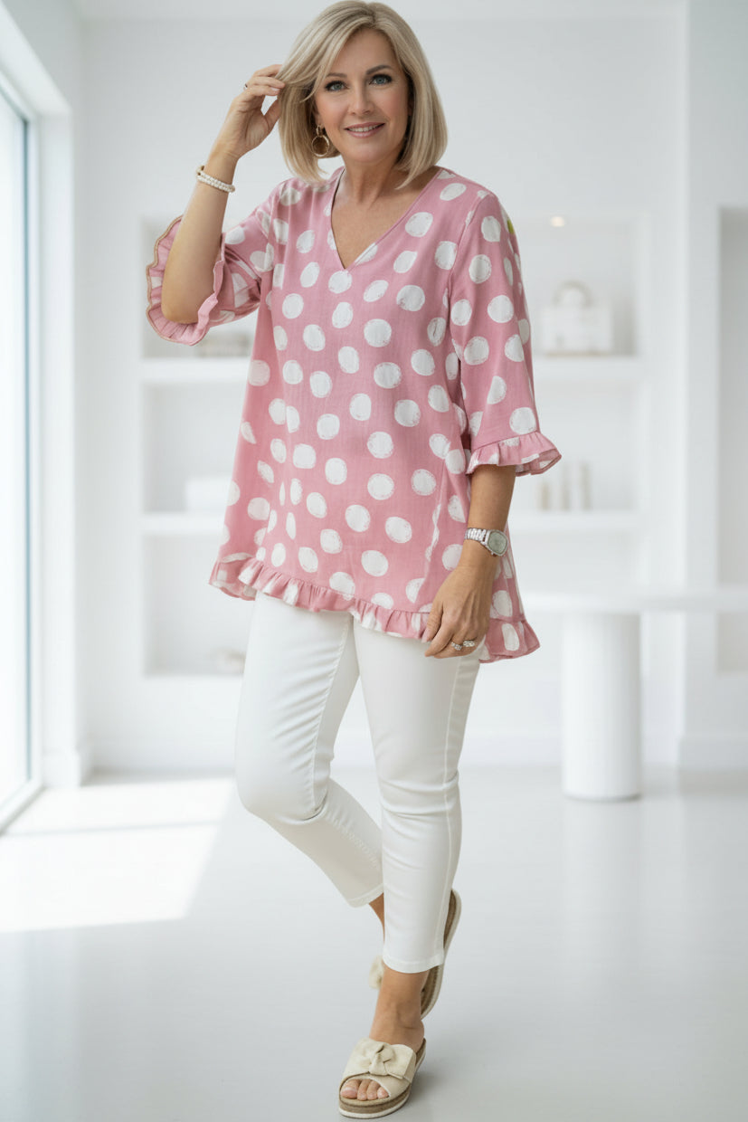 MARINA - PRINTED VINTAGE TOP