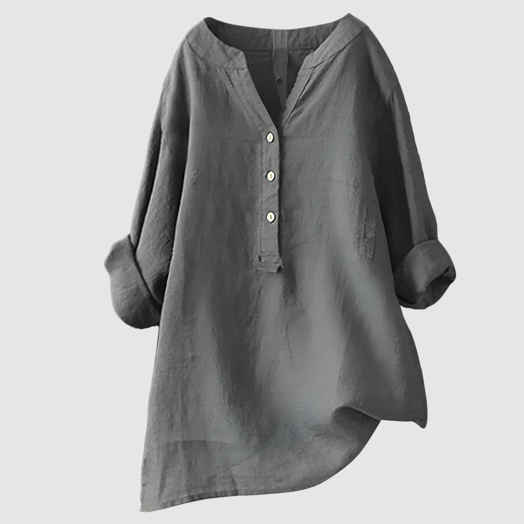 Marcelline™ | Airy and Comfortable Button-Up Shirt