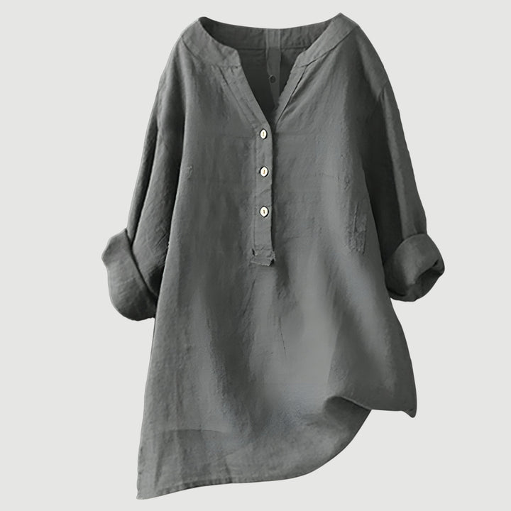 Marcelline™ | Airy and Comfortable Button-Up Shirt