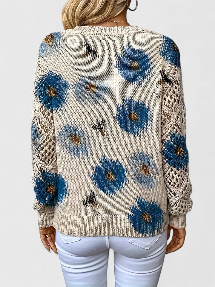 The Floral Knit Sweater