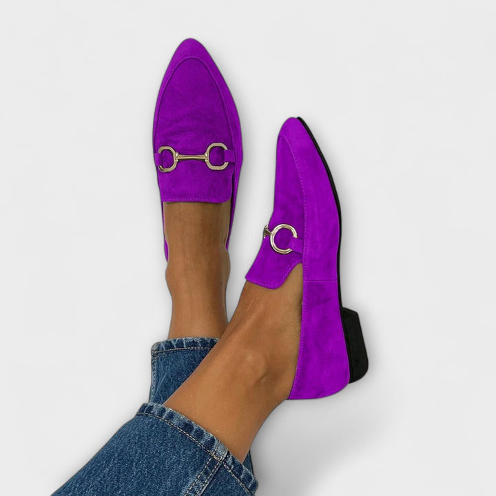 LOVRA™  | Suede Buckles Loafer