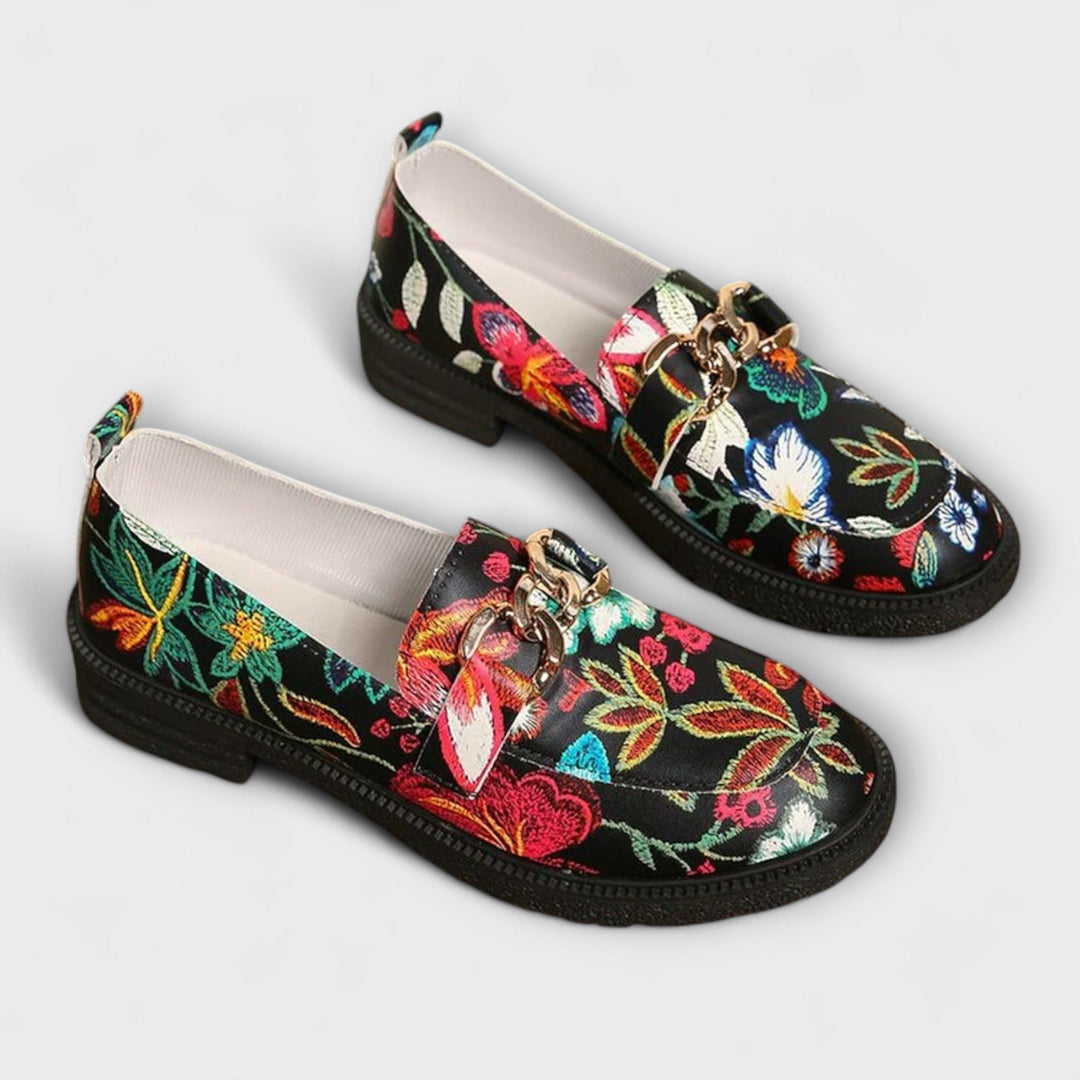 Orla – Multicolour Floral Loafers