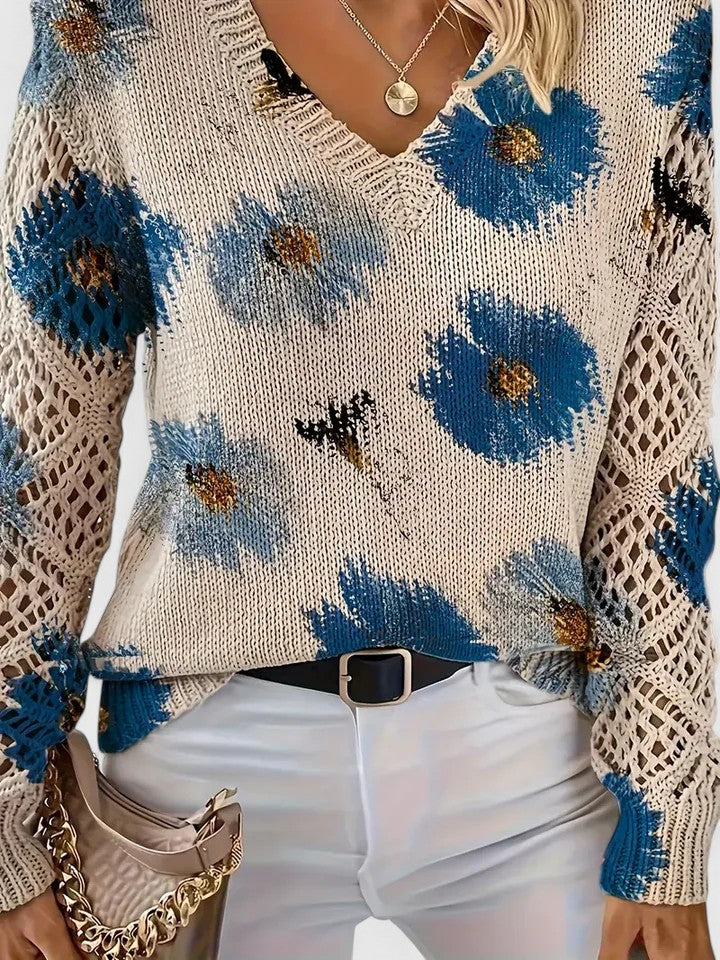 The Floral Knit Sweater