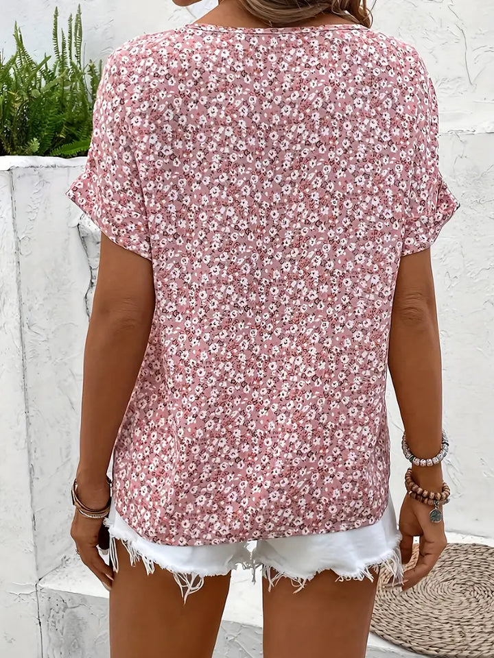 Udele - Floral Button-Up Blouse