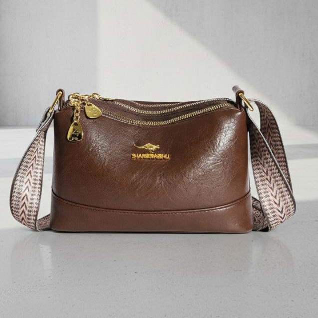 Addison Refined Leather Shoulder Bag