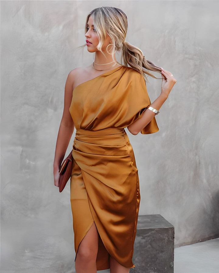 ELARA | SILK SPLIT DRESS