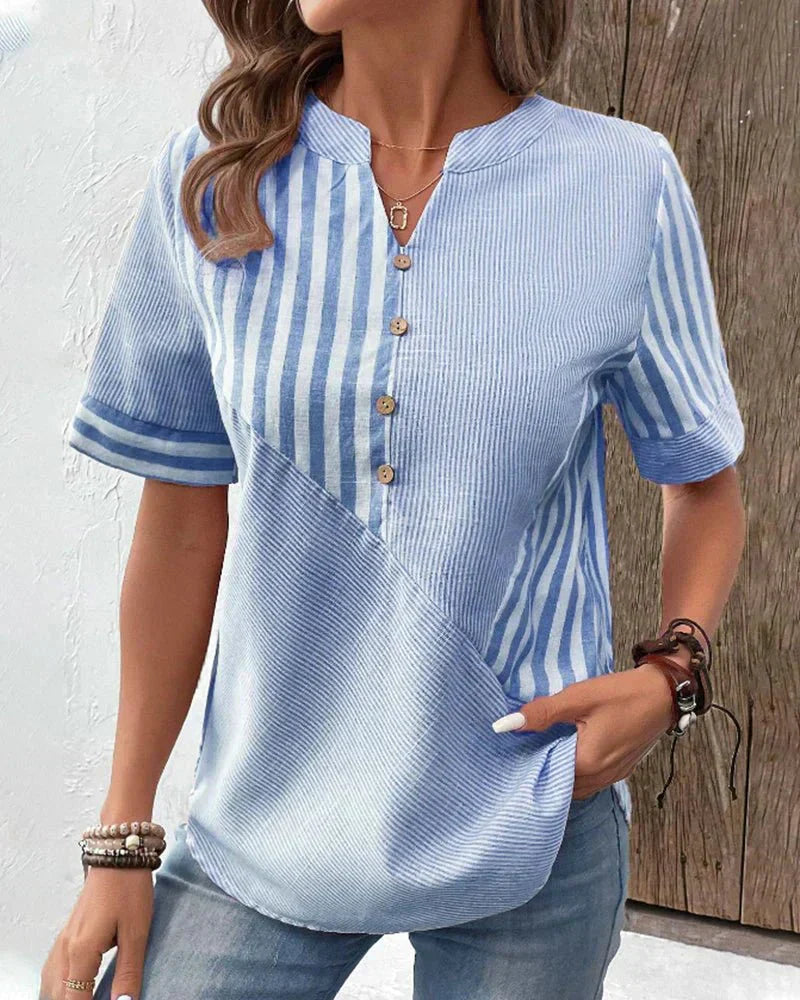 Scottie - Soft Striped Blouse