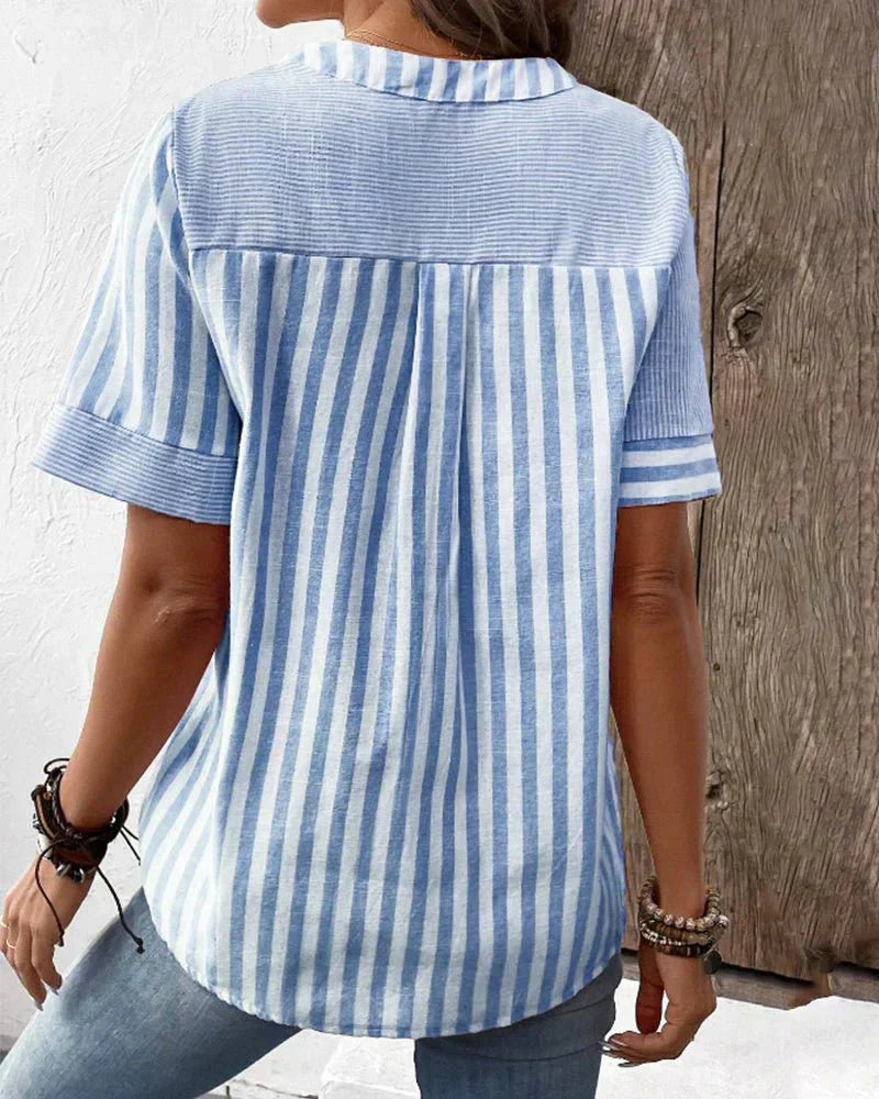 Scottie - Soft Striped Blouse