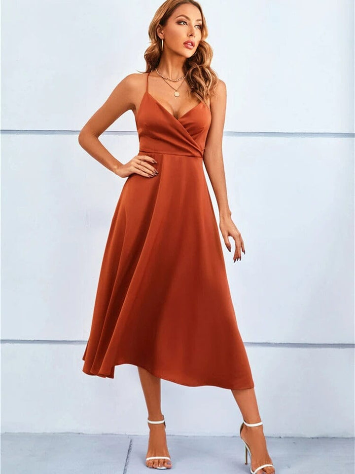 LUCI | STRAPLESS SILK MAXI DRESS