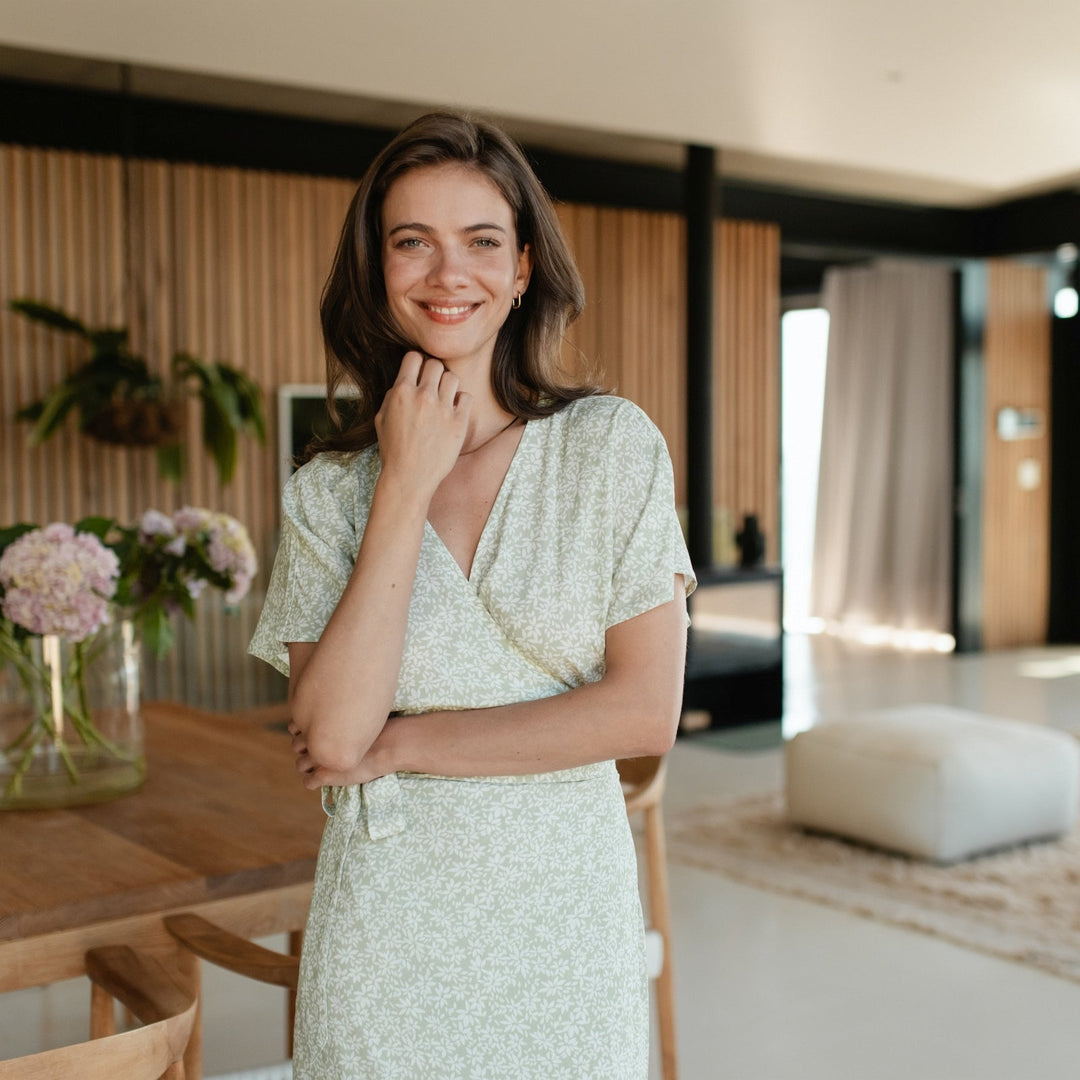 ELARA | FLORAL WRAP DRESS