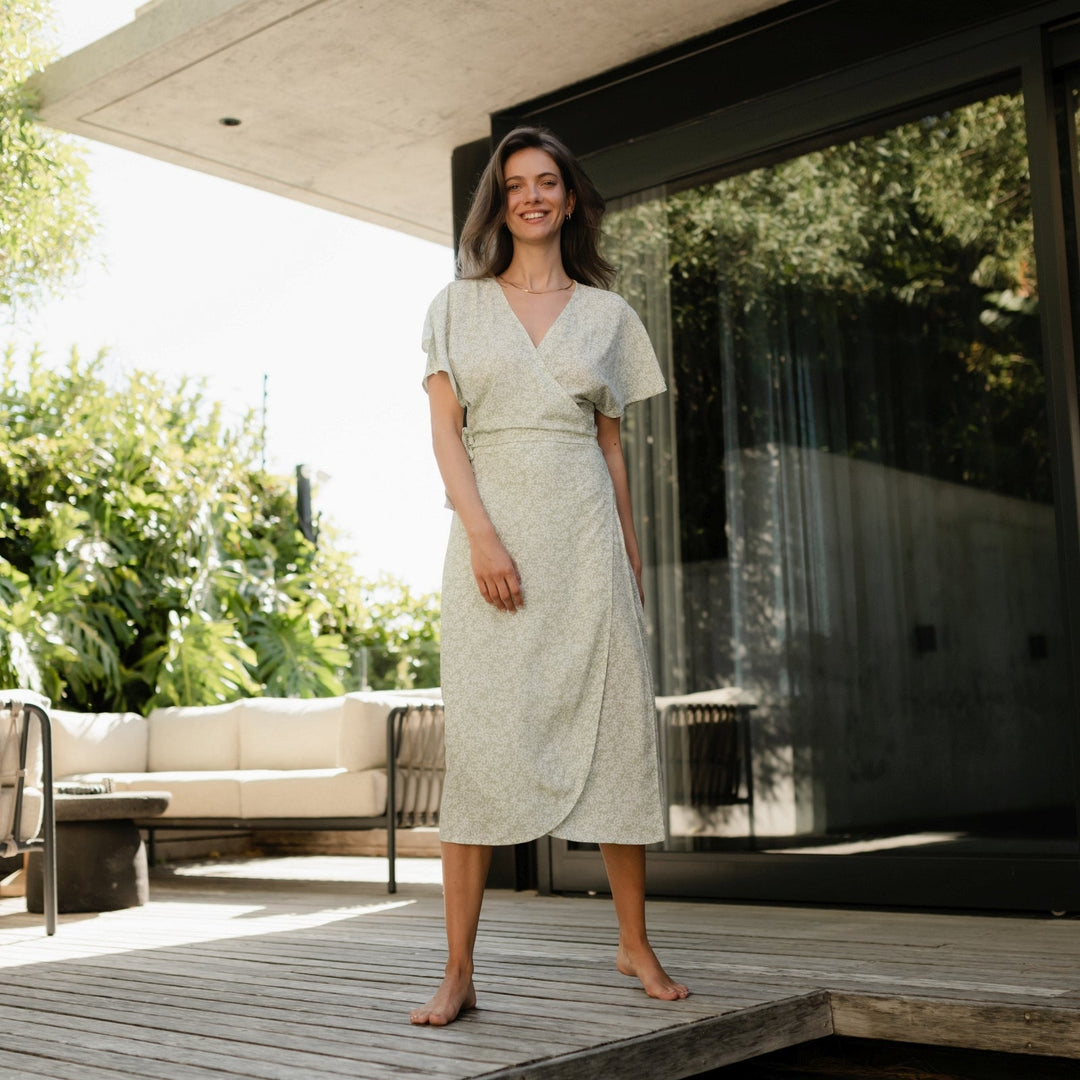 ELARA | FLORAL WRAP DRESS
