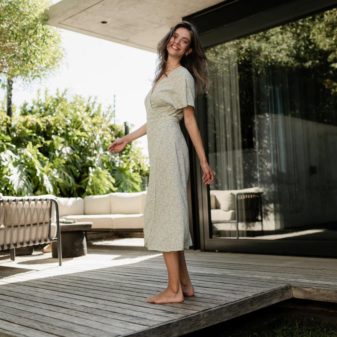 ELARA | FLORAL WRAP DRESS