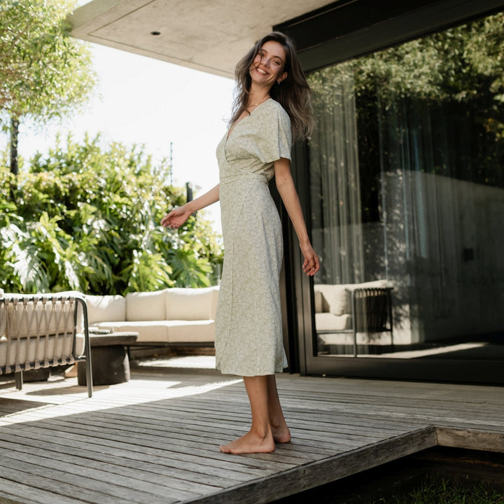 ELARA | FLORAL WRAP DRESS
