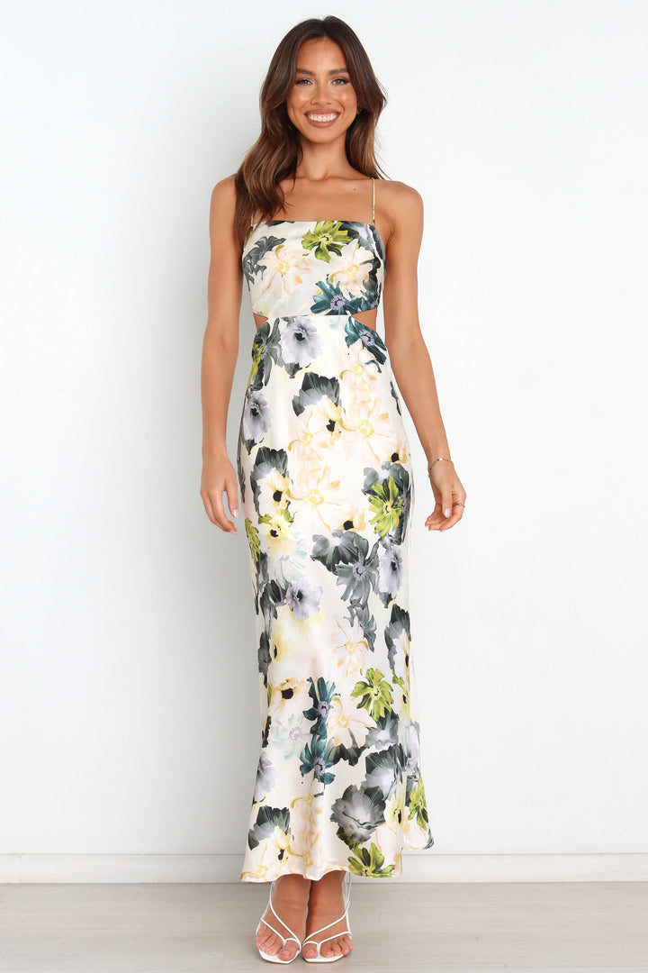 ALINA | FLORAL PRINT MAXI DRESS