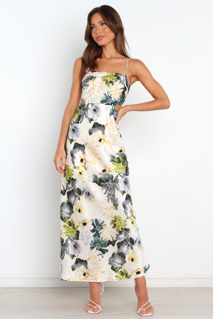ALINA | FLORAL PRINT MAXI DRESS