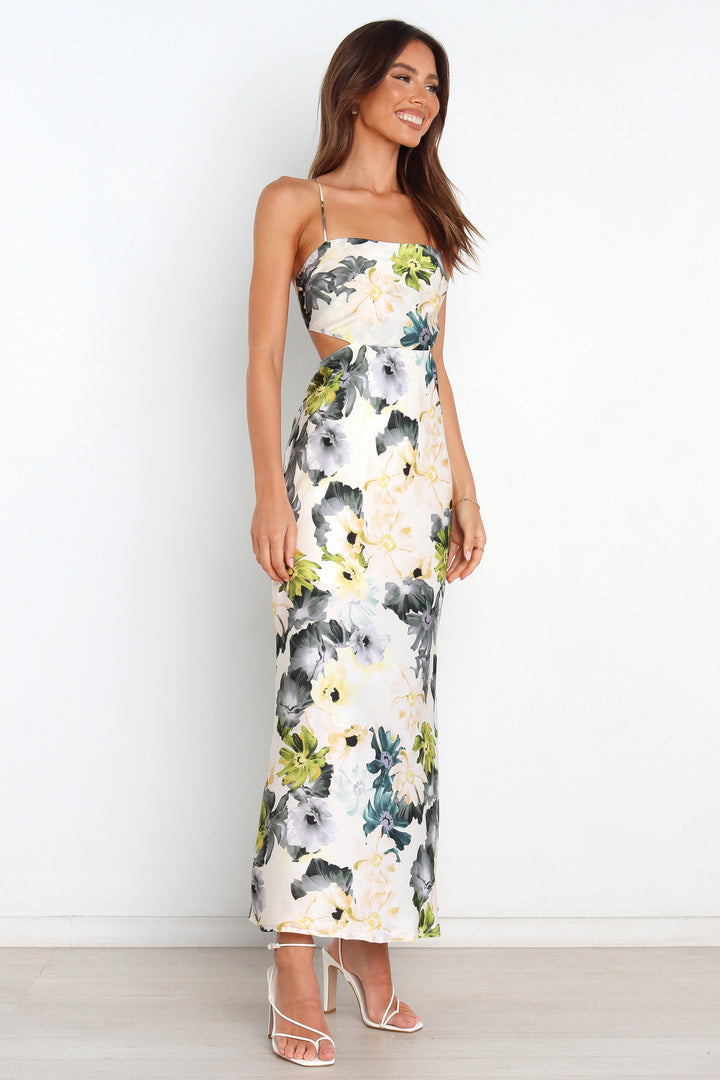 ALINA | FLORAL PRINT MAXI DRESS