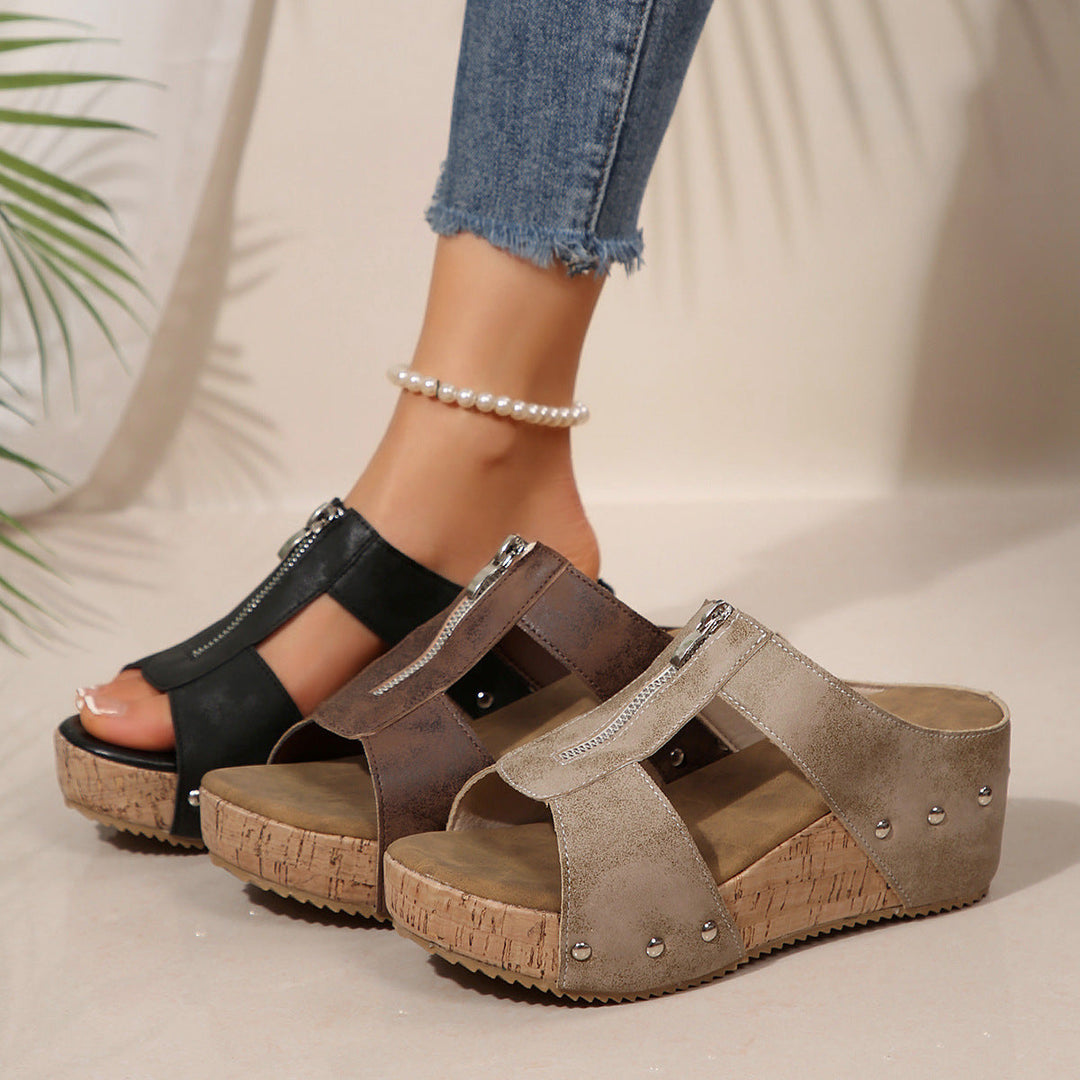 Elisara™ | Cushioned Everyday Wedge Sandals