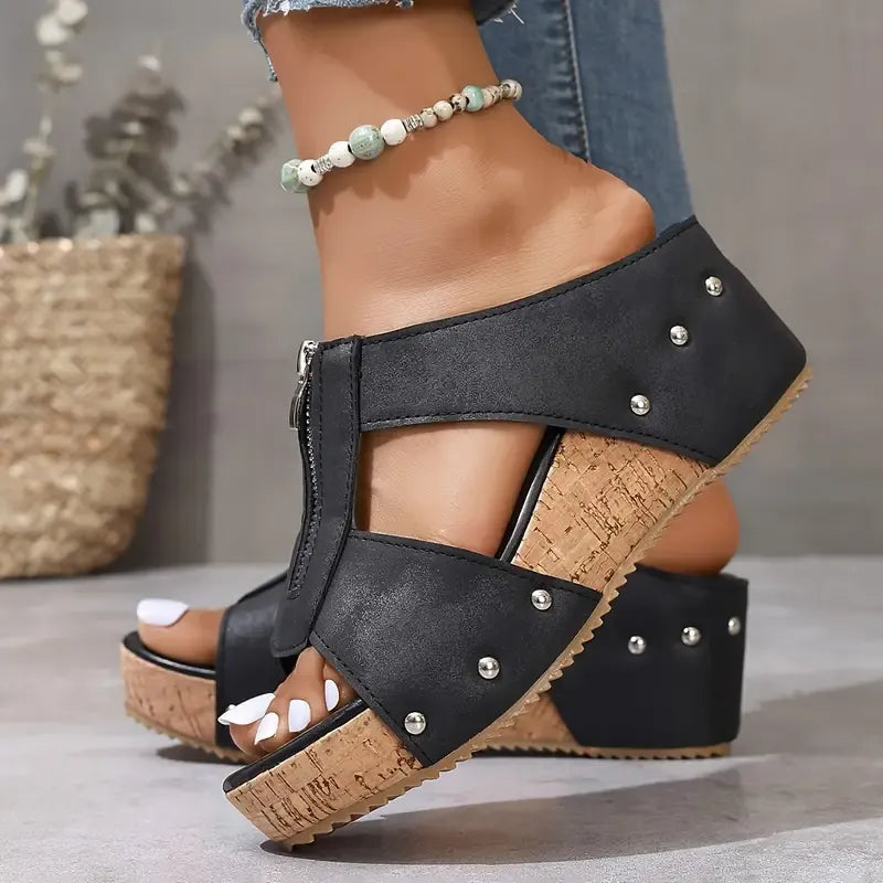 Elisara™ | Cushioned Everyday Wedge Sandals