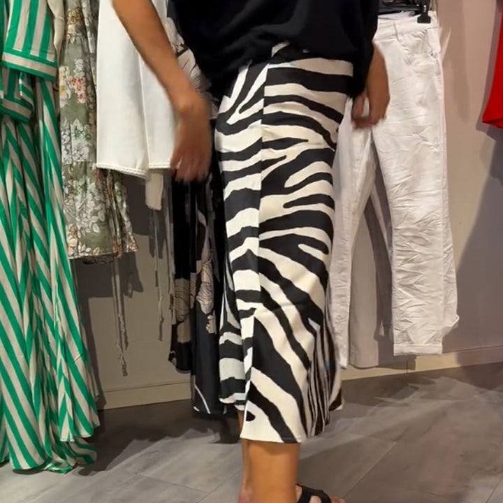 Ines™ | Front-Tie Top & Midi Skirt Set